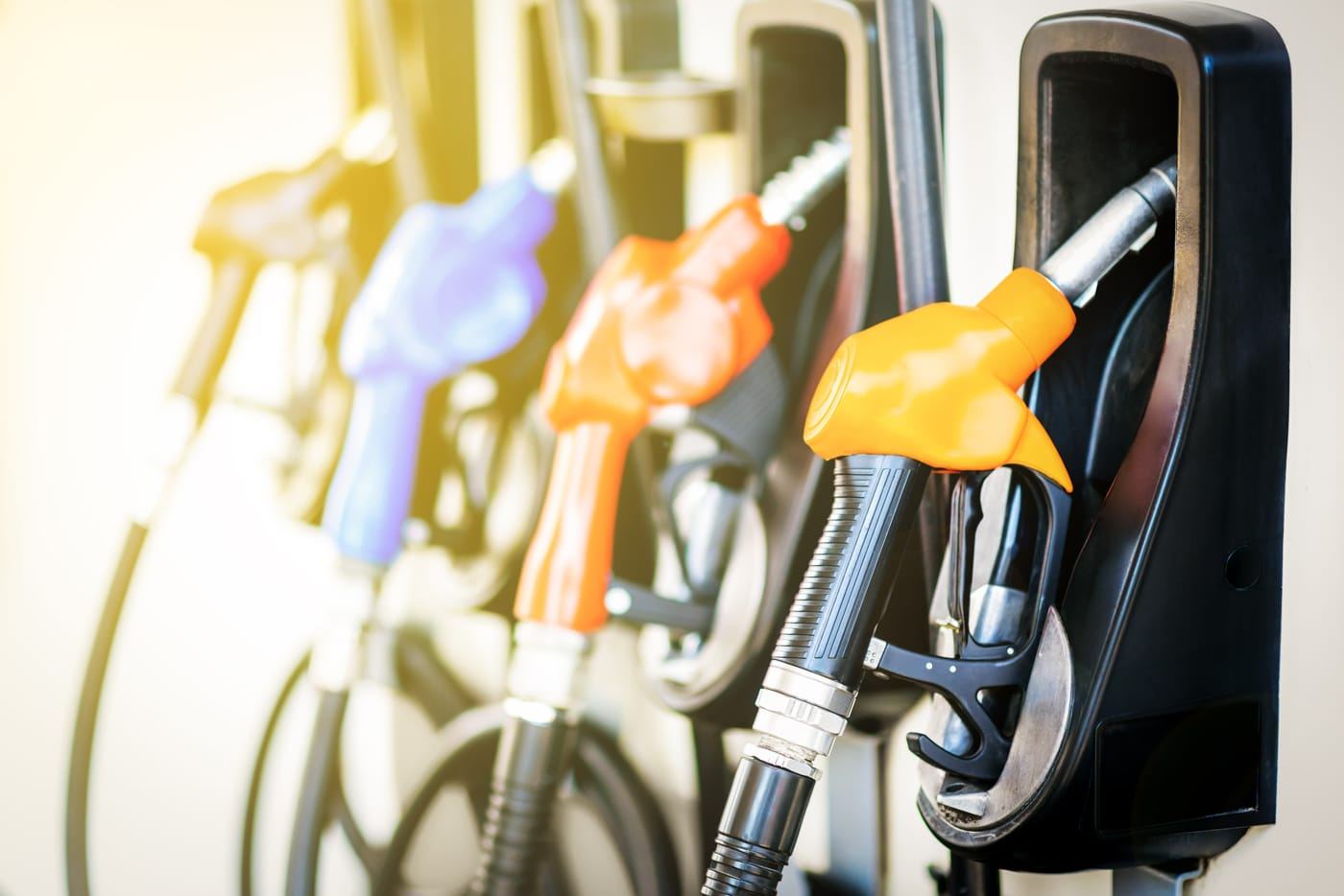 Clean, modern gas pumps at Jack's Travel Center